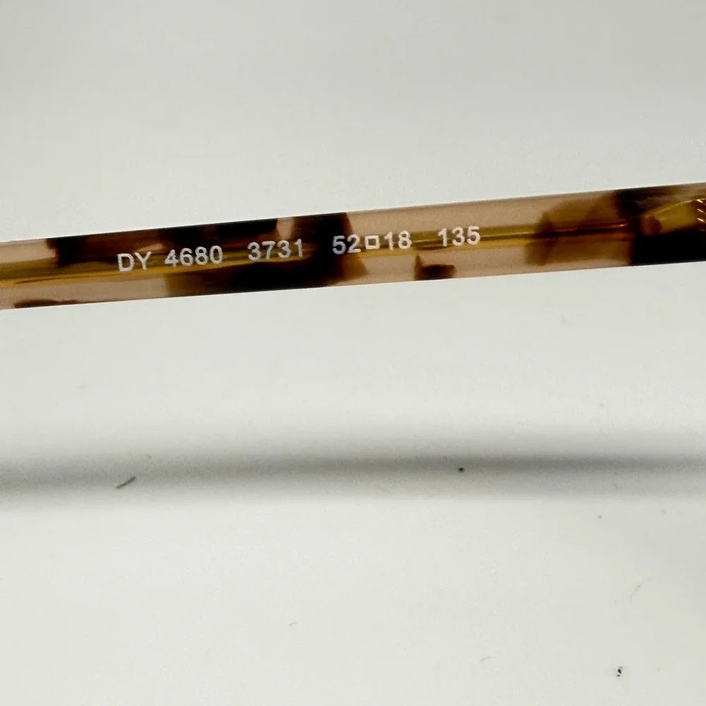 DKNY Eyeglasses DY 4680 3731 Tortoise Shell Square Full Rim Frames 52-18-135